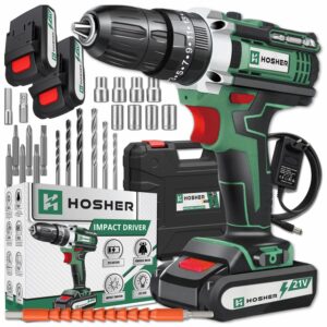 Wiertarko-wkrętarka akumulatorowa Hosher HSR2 - Cały zestaw
