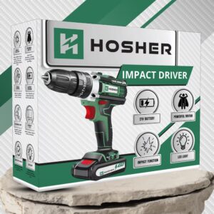 Wiertarko-wkrętarka akumulatorowa Hosher HSR2 - Opakowanie
