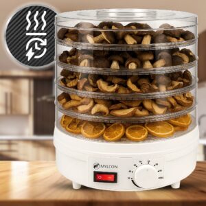 Suszarka spożywcza do grzybów, warzyw i owoców Mylcon Dero - W trakcie suszenia