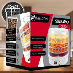 Suszarka spożywcza do grzybów, warzyw i owoców Mylcon Dero - Oryginalne opakowanie