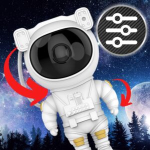 Projektor gwiazd Astronauta Rohsel - Obrotowa głowica 360