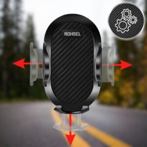 Uchwyt na telefon do samochodu Rohsel - Regulacja góra/dół i na boki