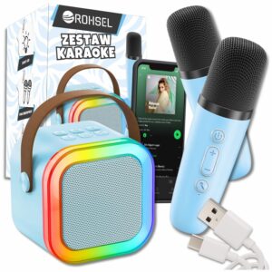 Zestaw do karaoke Rohsel - Niebieski - Zdjęcie główne