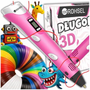Długopis 3D dla dzieci Rohsel - Różowy - Zdjęcie główne