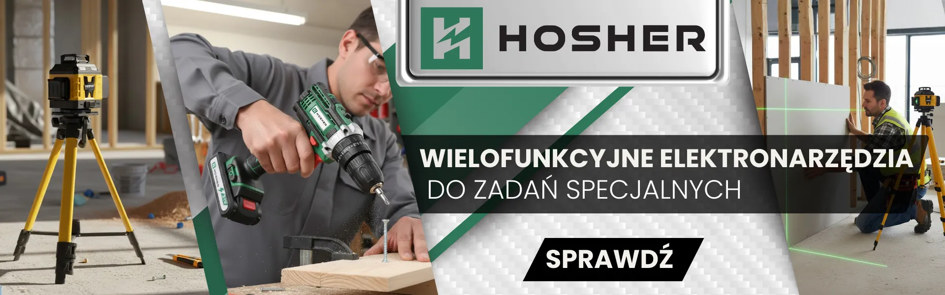 Hosher - Baner - Wielofunkcyjne elektronarzędzia do zadań specjalnych