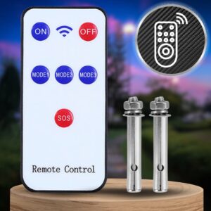 Lampa solarna do ogrodu 2400W Rohsel - Pilot sterujący