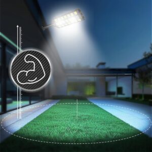 Lampa solarna do ogrodu 2400W Rohsel - Produkt w użyciu / Noc